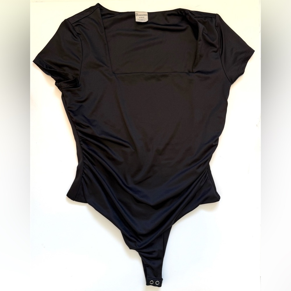 No Boundaries Black Short Sleeve Bodysuit